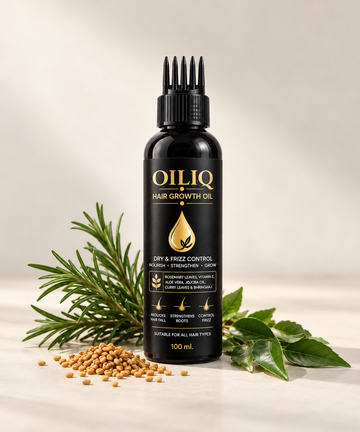 OILIQ Rosemary & Bhringraj Hair Oil | 100 ml