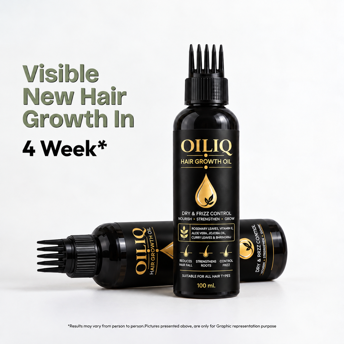 OILIQ Rosemary & Bhringraj Hair Oil | 100 ml