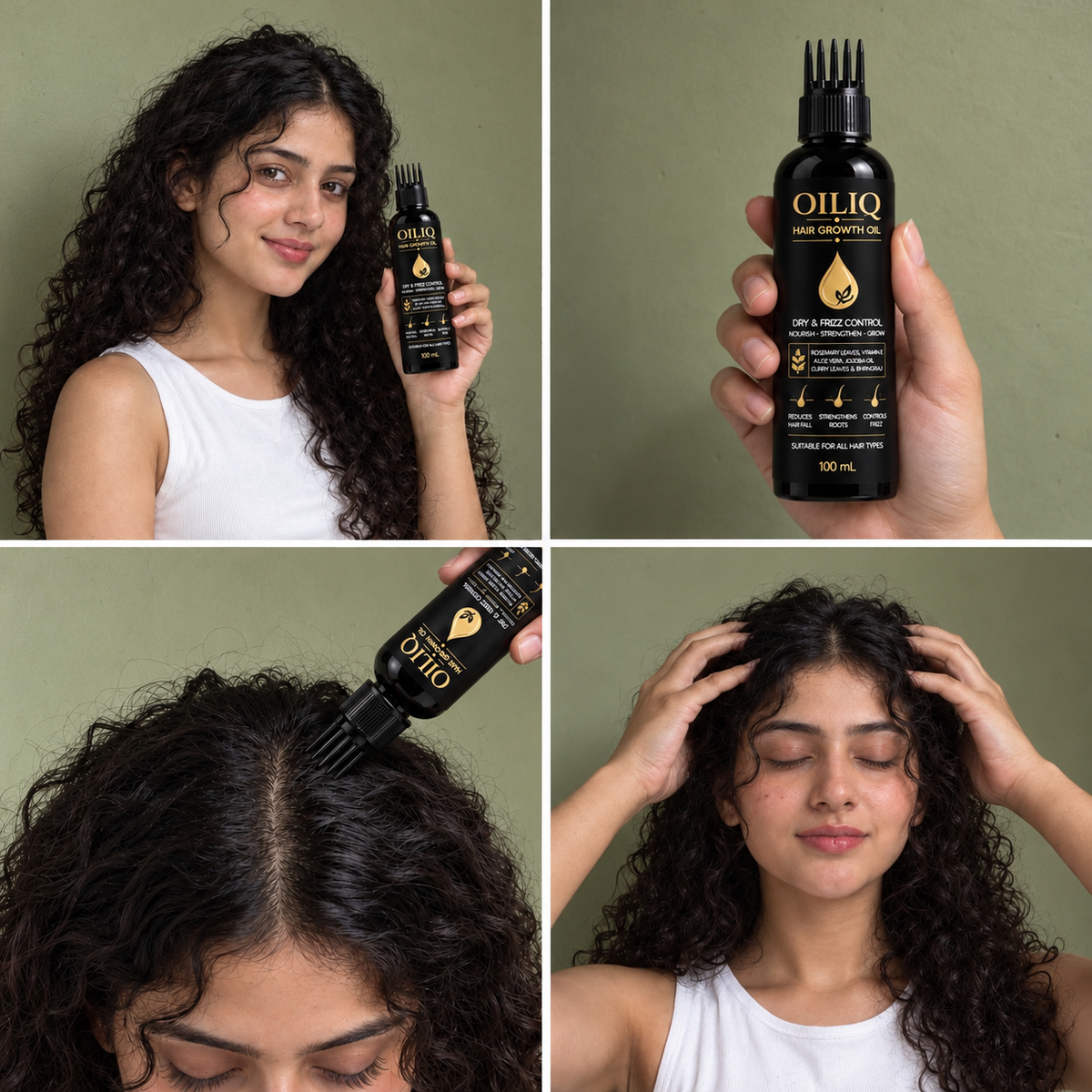OILIQ Rosemary & Bhringraj Hair Oil | 100 ml